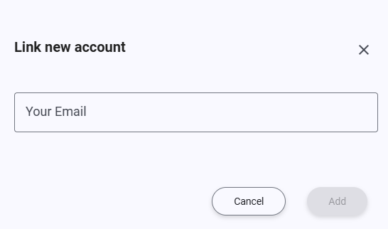 link account popup
